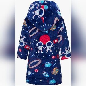 NIB Kids' Unisex Space-Themed Hooded Robe